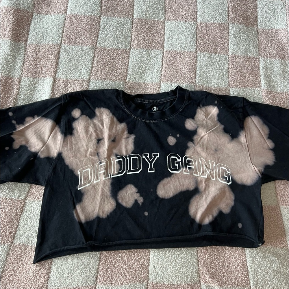 Black and Tan Crop Top